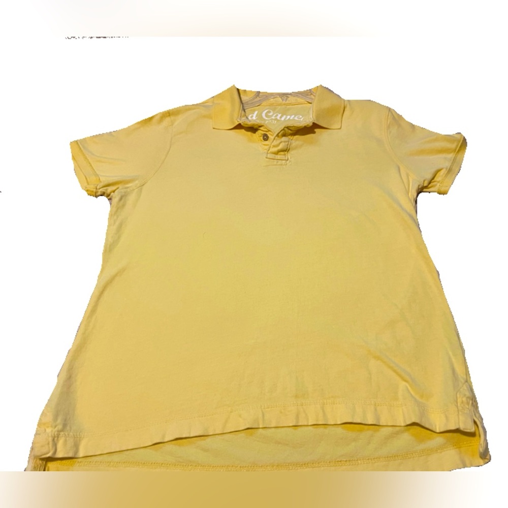 Men’s Red Camel Yellow Polo. Size Large. 100% Cotton. Super Soft.